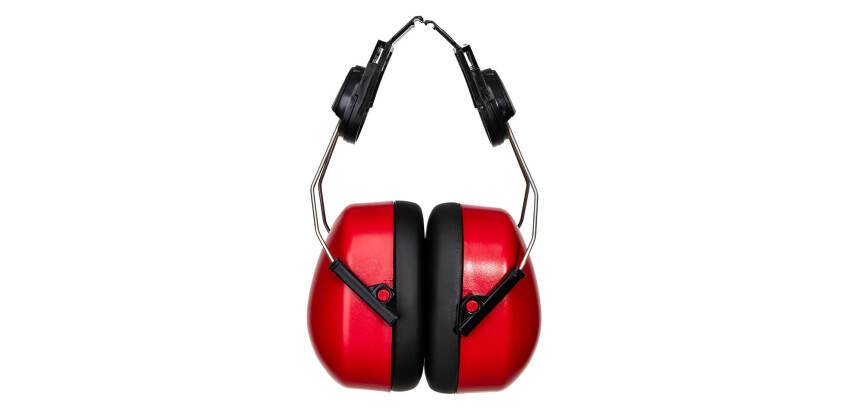 Portwest PW47 Coquilles anti-bruit Endurance Clip-On Rouge