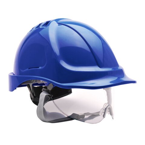 Portwest PW55 Casco Endurance con visor Bleu Royal