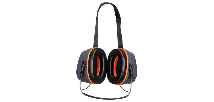 Portwest PW78 HV Extreme Neckband Ear Muffs Gray/Orange