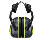 Portwest PW04 Coquilles anti-bruit HV Extreme clipsable Gris/Jaune
