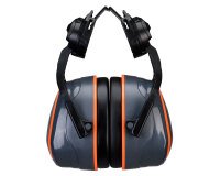 Portwest PW05 Coquilles antibruit HV Extreme avec fixation haute sans métal Gris/Orange