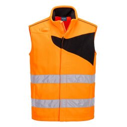 Portwest PW231 Chaleco de calor de polar, de alta visibilidad, PW2 Hi-Vis