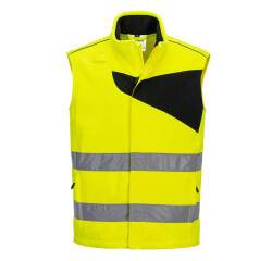 Portwest PW231 Chaleco de calor de polar, de alta visibilidad, PW2 Hi-Vis Jaune/Noir - Talla XXXL