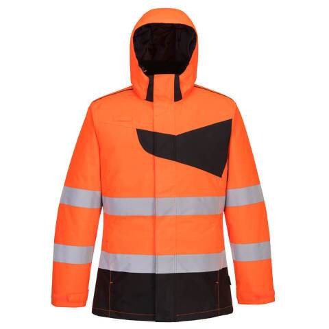 Portwest PW261 Chaqueta PW2 de alta visibilidad Winter Orange/Noir - Talla XXXL