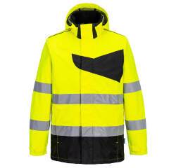 Portwest PW265 Chaqueta PW2 de alta visibilidad para la lluvia Jaune/Noir - Talla L