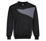 Portwest PW273 Sweat-shirt ras du cou PW2 Noir/ Zoom Gris - Taille L