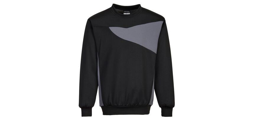 Portwest PW273 Sweat-shirt ras du cou PW2 Noir/ Zoom Gris - Taille L