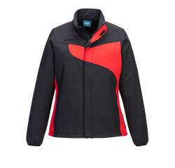 Portwest PW278 Softshell de mujer PW2 (2 capas) Noir/Rouge - Talla XXL