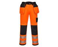 Portwest PW306 Pantalón elástico de alta visibilidad PW3 con bolsillos de pistolera