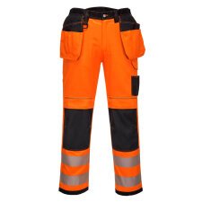 Portwest PW306 Pantalón elástico de alta visibilidad PW3 con bolsillos de pistolera