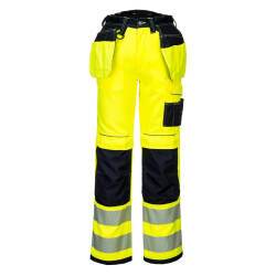 Portwest PW306 Pantalón elástico de alta visibilidad PW3 con bolsillos de pistolera