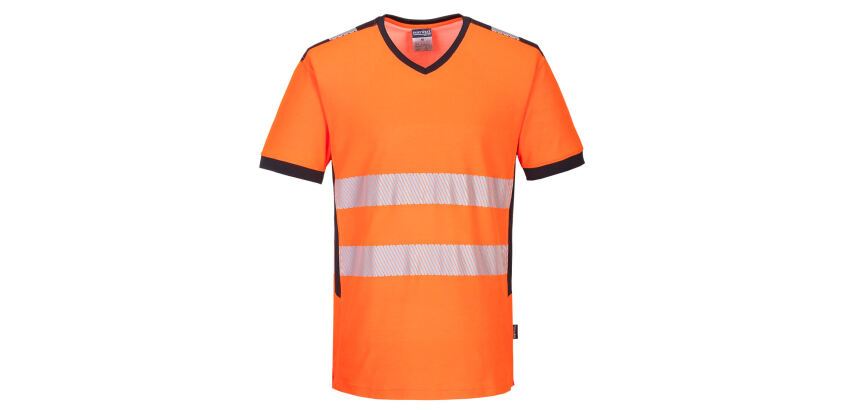 Portwest PW310 T-shirt PW3 con scollo a V Hi-Vis