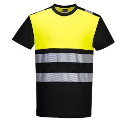 Portwest PW311 PW3 Hi-Vis T-shirt klasse 1 Noir/jaune - Maat XXL