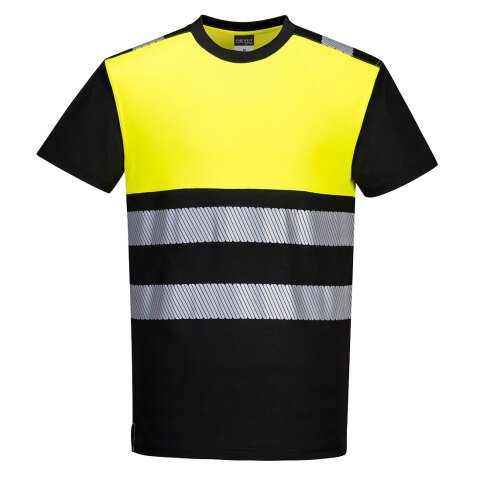 Portwest PW311 Camiseta PW3 de alta visibilidad, clase 1 Noir/jaune - Talla XXXL
