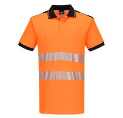 Portwest PW317 Hoog Zichtbaarheids Polo PW3 Katoen Comfort Korte Mouwen