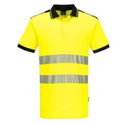 Portwest PW317 High Visibility Polo PW3 Cotton Comfort Short Sleeves