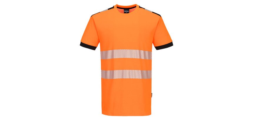 Portwest PW318 T-Shirt PW3 HV MC Cotton Comfort