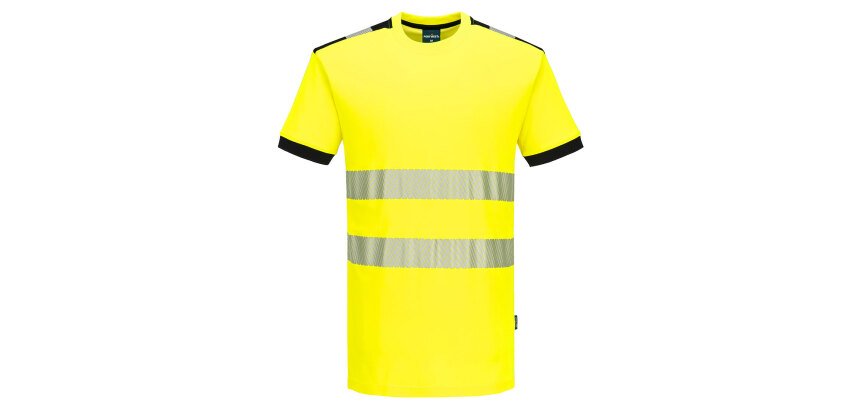 Portwest PW318 T-Shirt PW3 HV MC Cotton Comfort