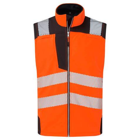 Portwest PW325 Softshell sans manches Hi-Vis (3 couches)
