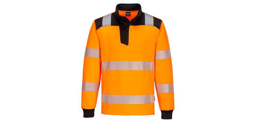 Portwest PW326 PW3 Hi-Vis Sweatshirt mit Reißverschluss