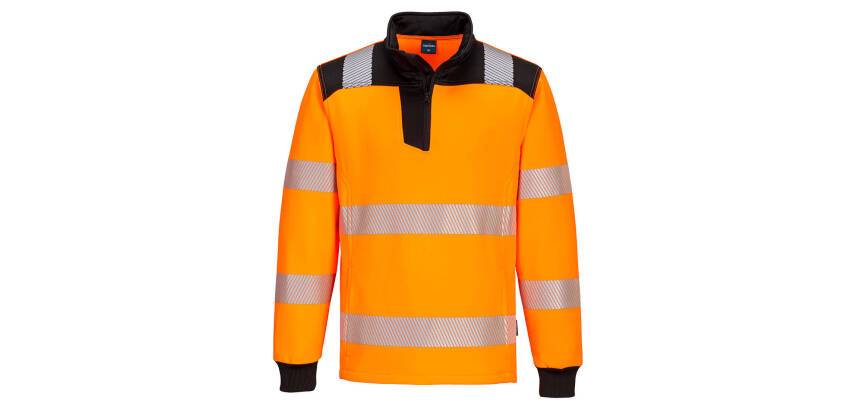 Portwest PW326 PW3 Hi-Vis Sweatshirt met 1/4 rits