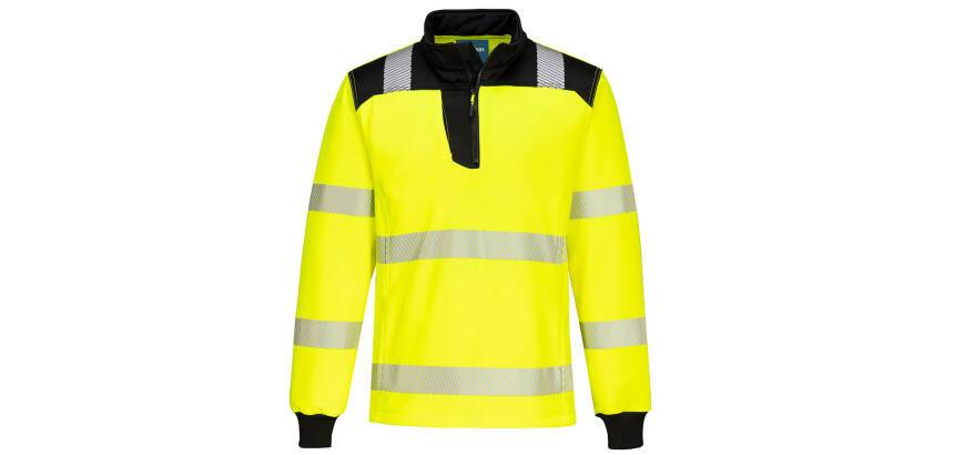 Portwest PW326 PW3 Hi-Vis Sweatshirt Zippé