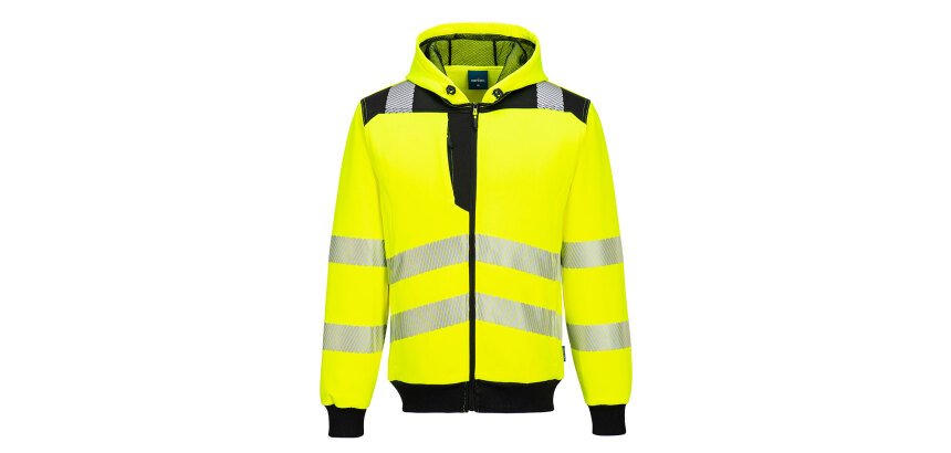 Portwest PW327 PW3 - Sweat à capuche zippé Haute-Visibilité