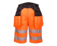 Portwest PW343 Bermudas de alta visibilidad con bolsillos de pistolera PW3