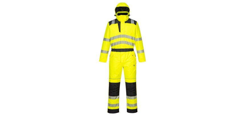 Portwest PW352 Combinaison d'hiver PW3 haute visibilité Jaune/Noir - Taille XXXL - Standard