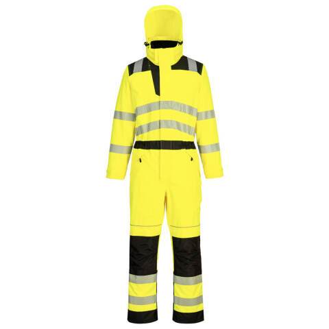Portwest PW355 Buzo Rain impermeable de alta visibilidad PW3 Jaune/Noir - Talla XXXL - Estándar