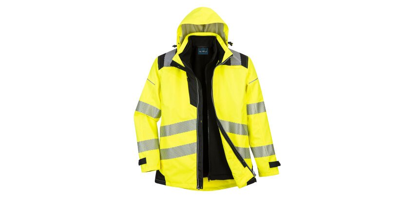Portwest PW365 Giacca PW3 Hi-Vis 3 in 1