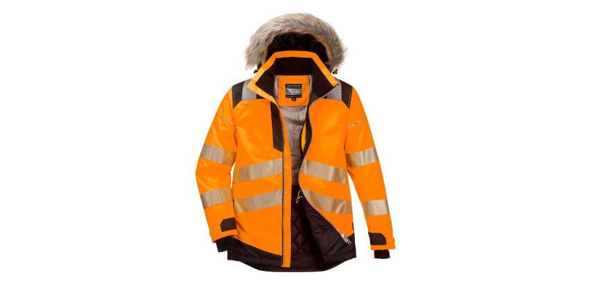 Portwest PW369 PW3 High Visibility Winter Parka