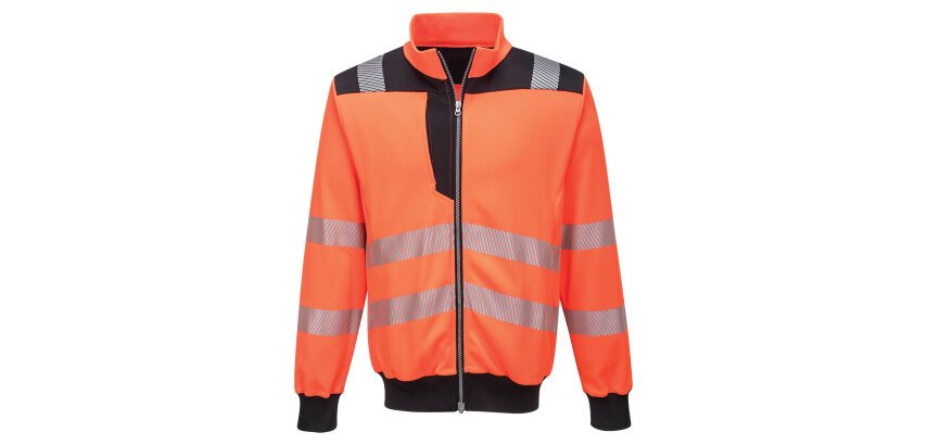 Portwest PW370 PW3 Hi-Vis Sweatshirt mit Reißverschluss