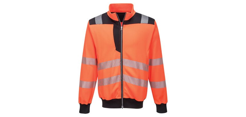 Portwest PW370 PW3 Hi-Vis Sweatshirt Zippé