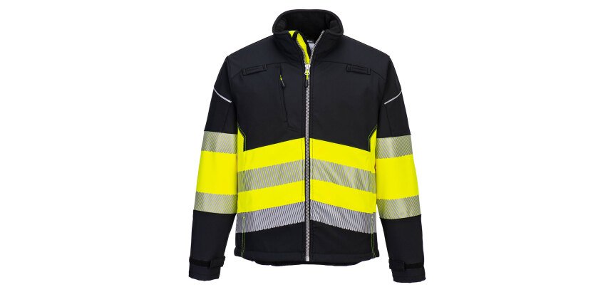 Portwest PW375 Softshell PW3 de alta visibilidad, clase 1 (3 capas)