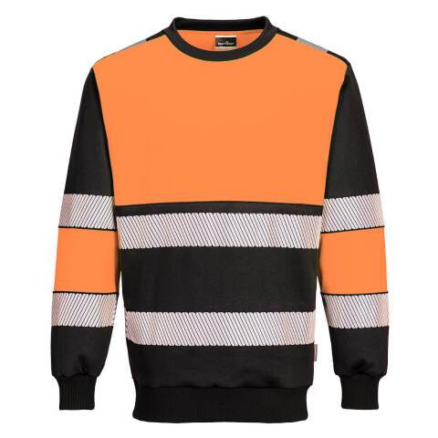 Portwest PW376 Sudadera PW3 de alta visibilidad Clase 1 Orange/Noir - Talla XXL