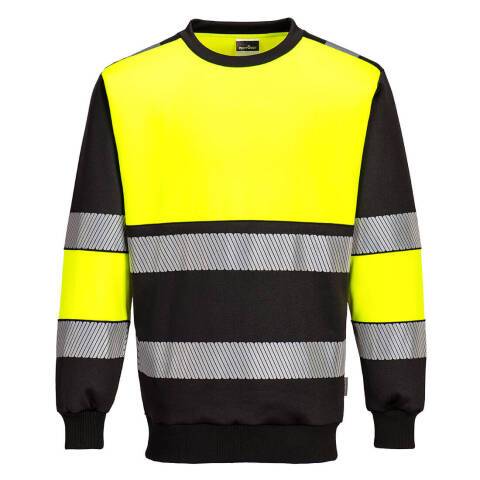 Portwest PW376 Sudadera PW3 de alta visibilidad Clase 1 Jaune/Noir - Talla XXXL