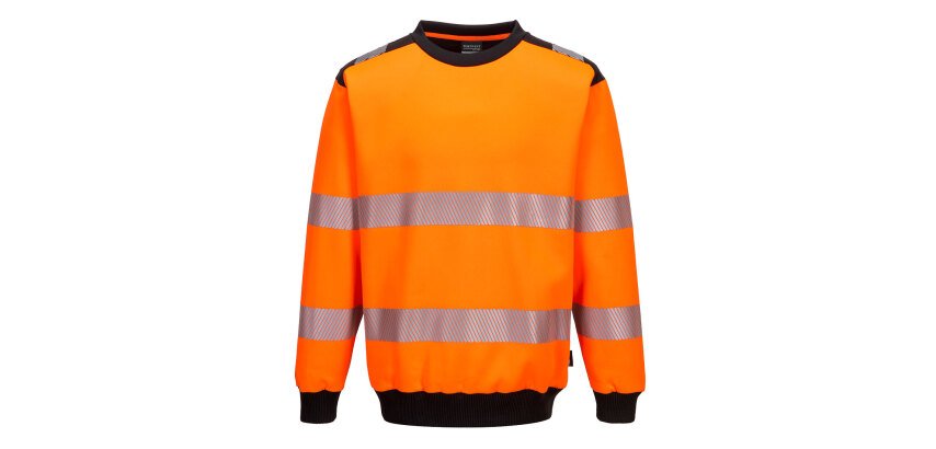 Portwest PW379 PW3 High-Visibility Crew Neck Sweatshirt