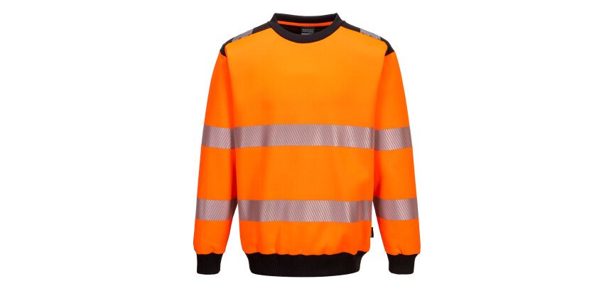 Portwest PW379 Sudadera PW3 de alta visibilidad con cuello redondo