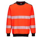 Portwest PW379 Sudadera PW3 de alta visibilidad con cuello redondo