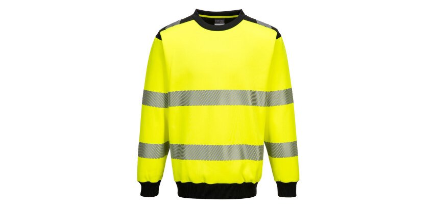 Portwest PW379 Rundhals-Sweatshirt PW3 hochsichtbar