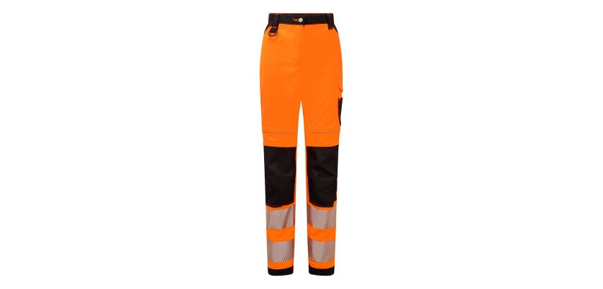 Portwest PW385 Pantalón elástico de trabajo PW3 de alta visibilidad para mujer