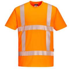 Portwest R413 T-Shirt PW3 Hi-Vis manica corta