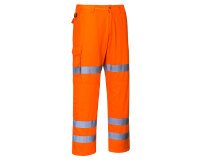 Portwest RT49 Pantalones Combat de alta-visibilidad con tres bandas