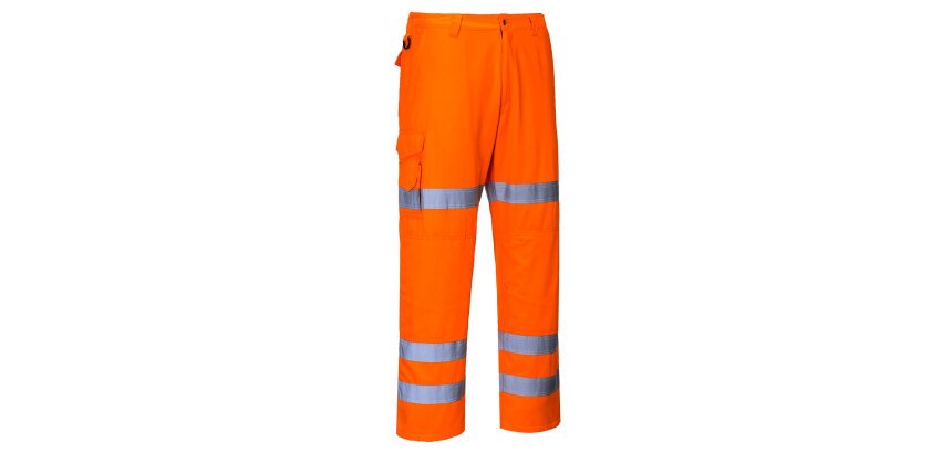 Portwest RT49 Pantalones Combat de alta-visibilidad con tres bandas