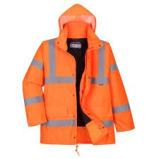 Portwest RT34 Chaqueta de alta visibilidad transpirable Winter Traffic Orange - Talla S