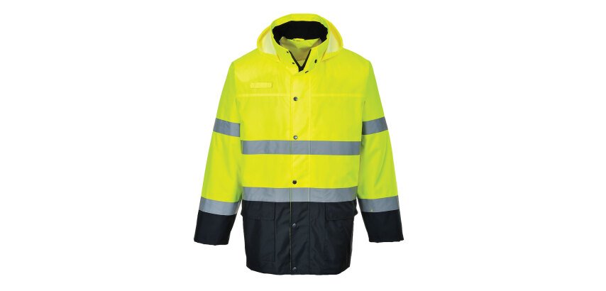 Portwest S166 Zweifarbige HV-Regenjacke