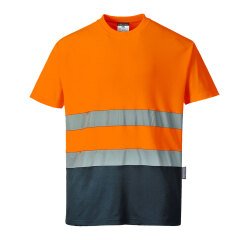 Portwest S173 T-Shirt S/S Bicolore Cotton Comfort Hi-Vis