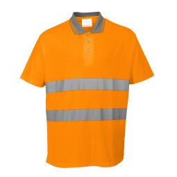 Portwest S171 Hi-Vis Katoen Comfort Poloshirt K/M