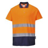 Portwest S174 Polo Bicolore Cotton Comfort Hi-Vis